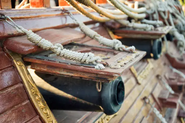 Photo of Canons On The Side Of A Galleon