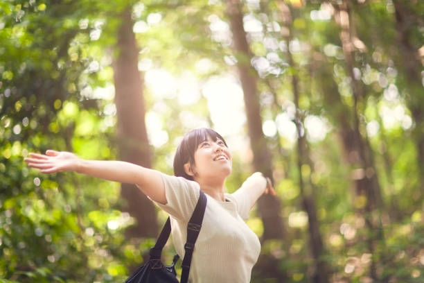 istock Woman In Nature 821786794