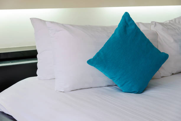istock Backrest pillow and pillow on bed in modern bedroom 821787396