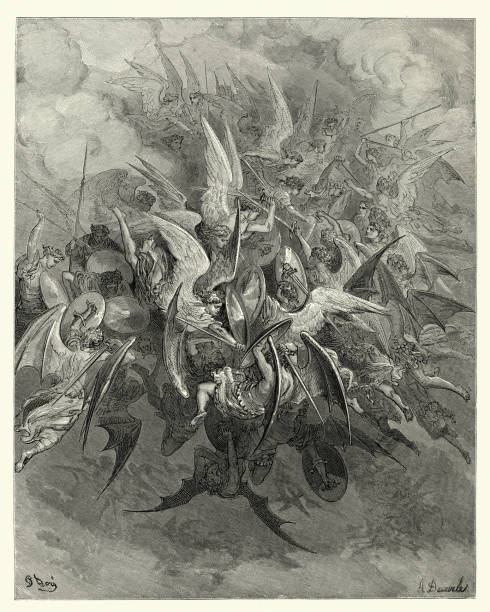 istock Milton's Paradise Lost - Now storming fury rose 821819770