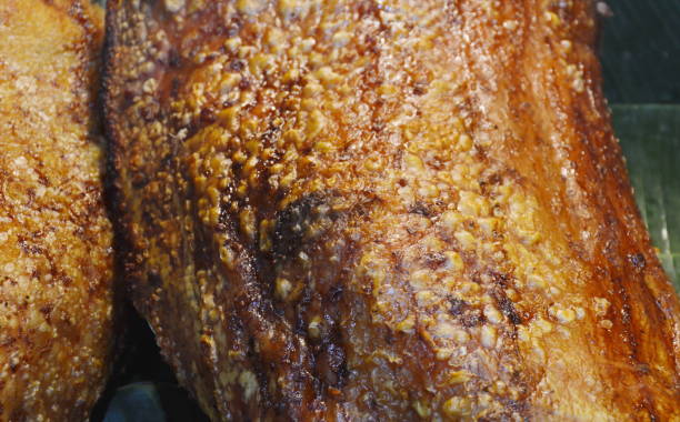 istock roasted crispy pork skin texture 821821616
