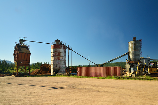 A pull mill to convert the local timber to paper products in the rural town of Seeley Lake, Montana