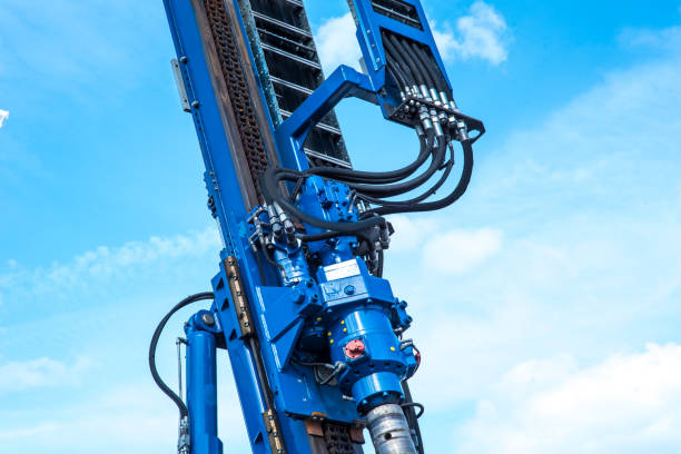 Big drilling machine stock photo