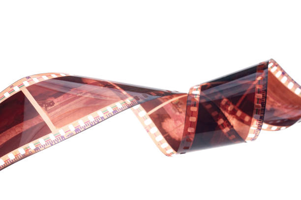 istock Film strip roll over white background. 821836812