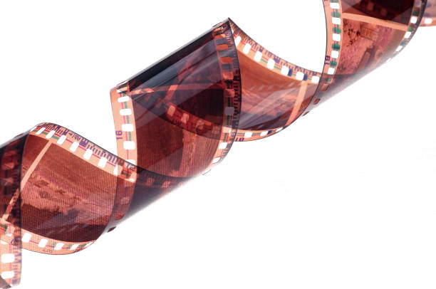 istock Film strip roll isolated on white background. 821836832
