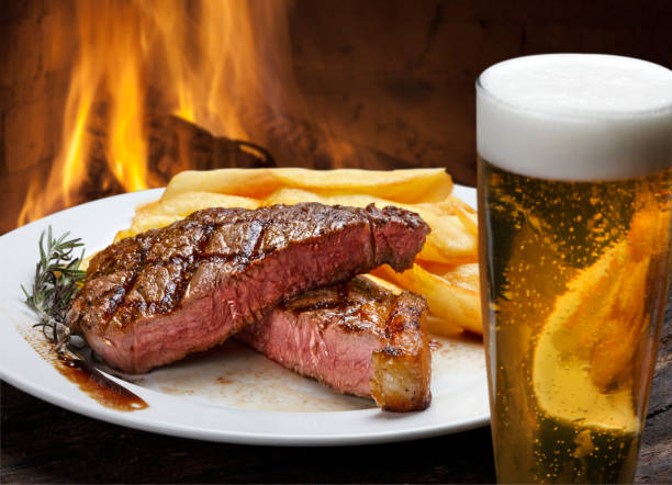 Steak with fries