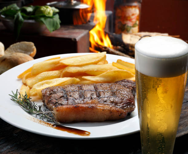 Steak with fries