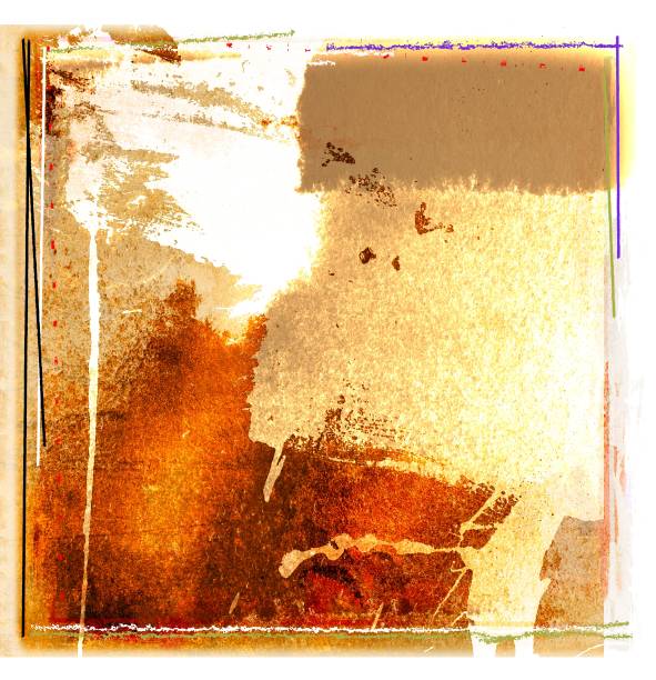 istock Grunge sepia abstract dripping texture background. 821848682