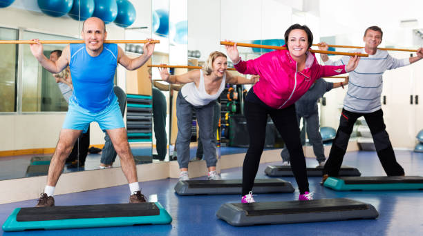 istock People do aerobics and gym 821852572