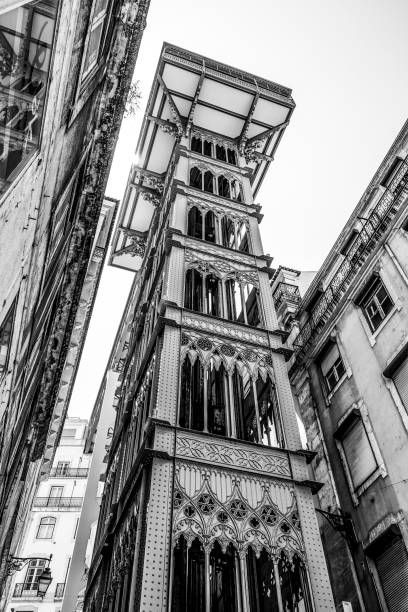istock Famous Santa Justa Elevator in Lisbon 821853434
