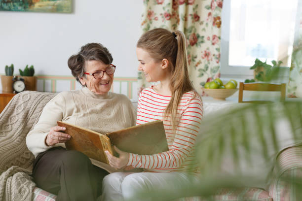Granddaughter with her grandma