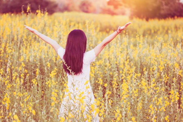 istock Happy Woman Enjoying Nature. 821856424
