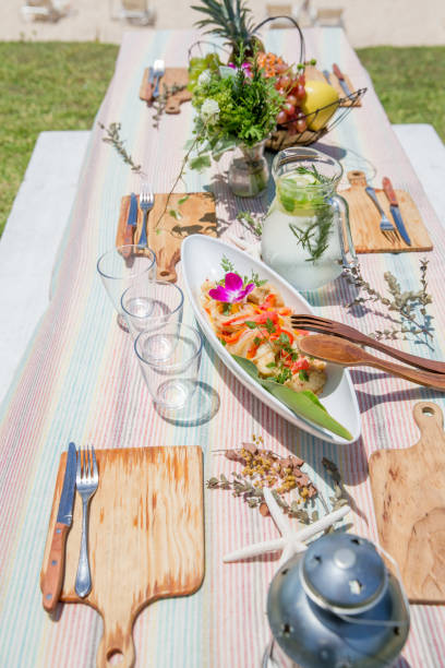 istock Young people having fun on the beach at BBQ. 821860156
