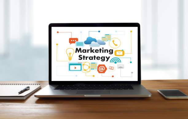istock Marketing Strategy technology business man working on laptop computer DIGITAL MARKETING concept 821860814