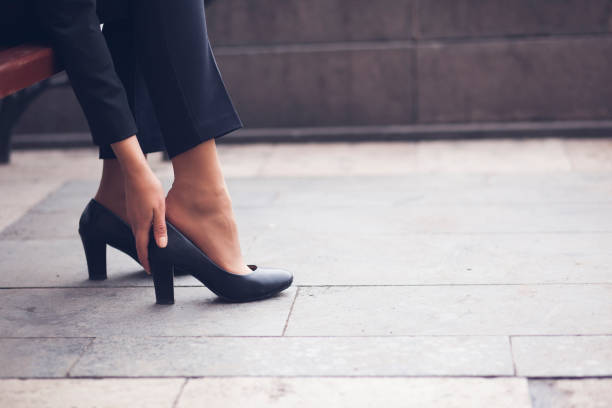 istock woman foot 821861160