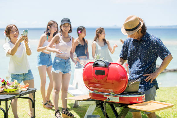 istock Young women are having fun at the BBQ 821861424