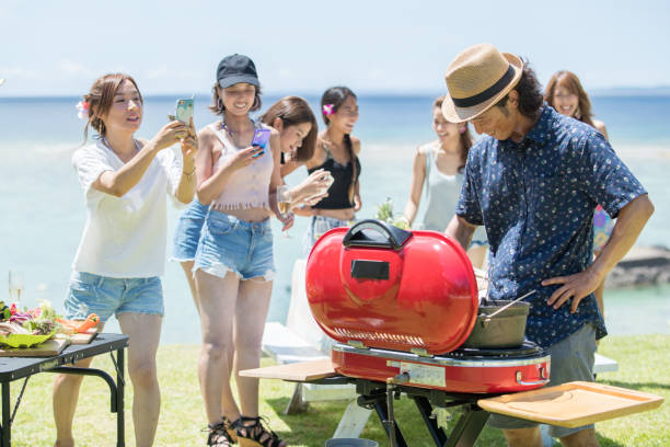 istock Young women are having fun at the BBQ 821861438