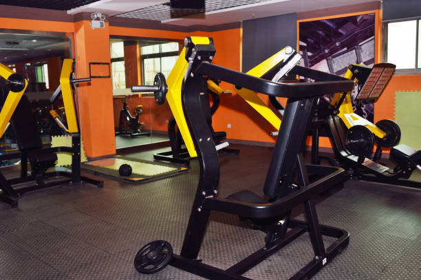 istock Gym with special equipment 821868922