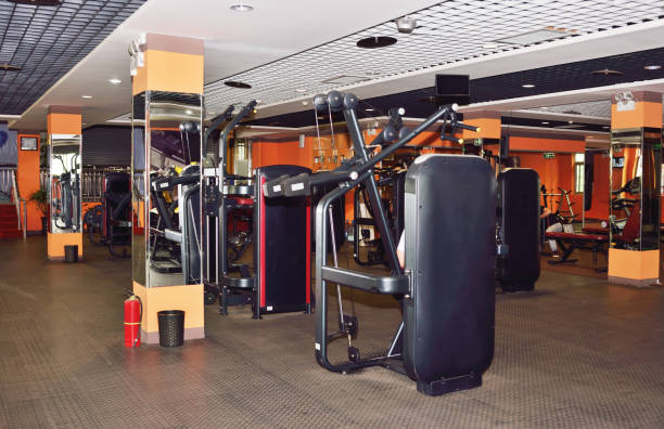 istock Gym with special equipment 821868984