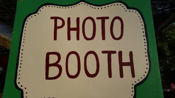 istock Photo booth Signboard Ibiza Spain 821869736