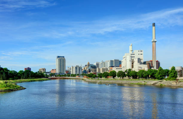 istock Rochester, Minnesota along the Zumbro River 821876916