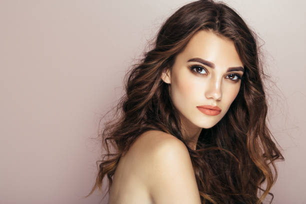 istock Beautiful woman with make-up 821881094