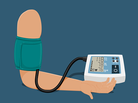 Blood Pressure Measurement Stock Illustration - Download Image Now - Blood  Pressure Gauge, Illustration, Arm - iStock