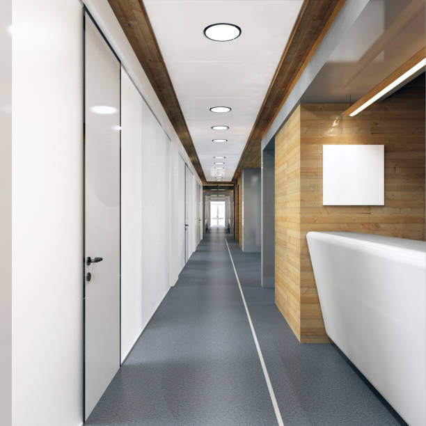 istock corridor of modern office building 821895492