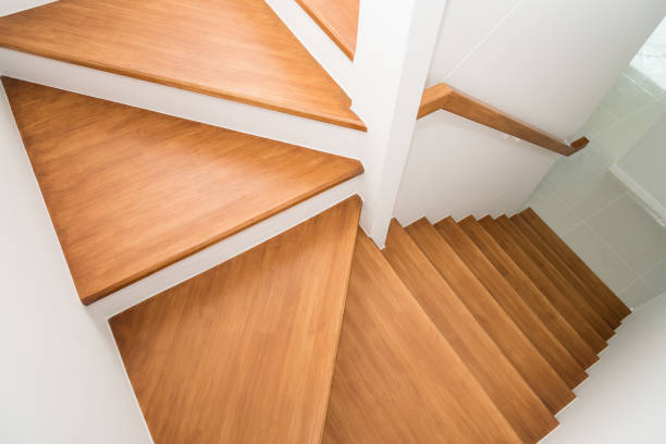 istock Pattern of Wooden stairs 821899684