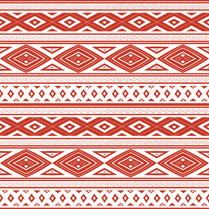 Tribal pattern seamless vector. Ethnic Peruvian pattern design with quechua traditional elements.