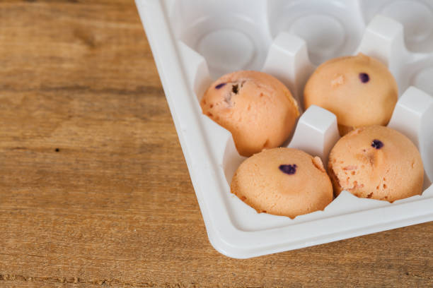istock Mochi sweet dessert on wood 821922354