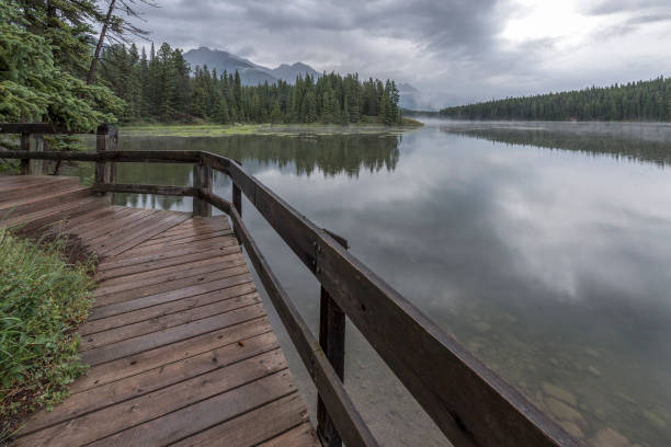istock Johnson Lake Boardwalk in Banff 821932778