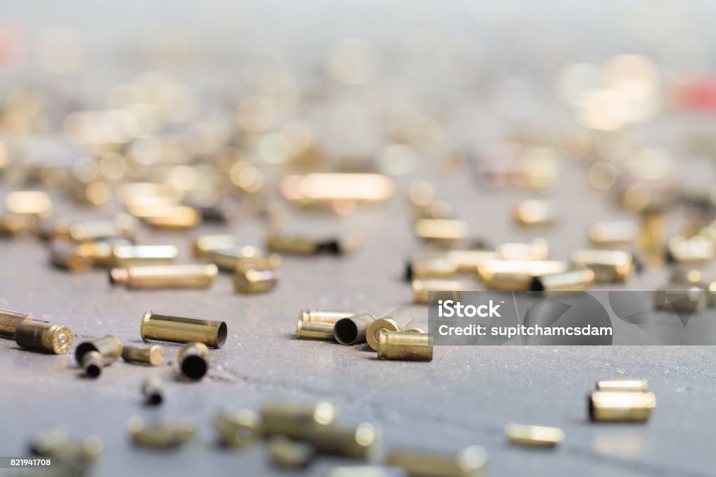 Spent Shell Casings Stock Photo - Download Image Now - Bullet