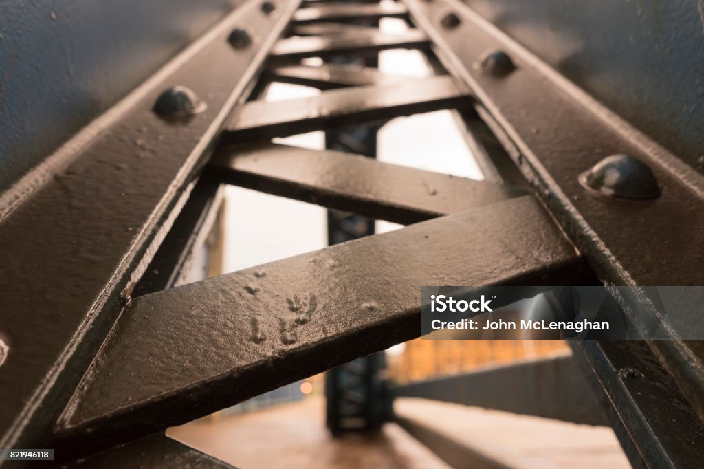 Metal Beam Industrial Structure Strength Stock Photo