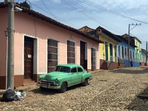 istock Trinidad street view, Cuba 821952484