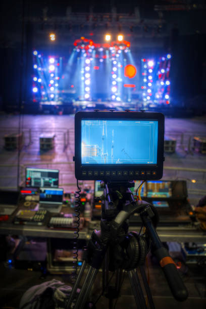 istock Concert with shooting on TV 821953140