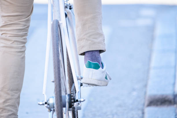 istock Man on bike ready to start 821955740