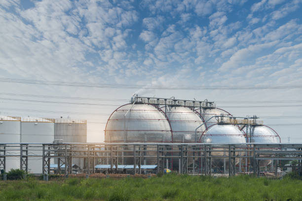 istock big Industrial oil tanks 821956208