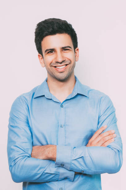 istock Closeup Portrait of Smiling Young Attractive Man 821961992