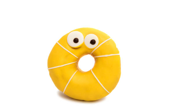 istock delicious donuts in color glaze isolated 821967604