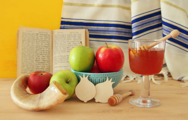 istock Rosh hashanah (jewish New Year holiday) concept. Traditional symbols 821976226