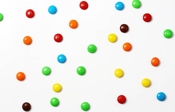 istock sweet color candy in white background 821997614