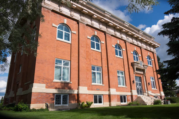 istock Stately Red Brick Building in Summer 822012938