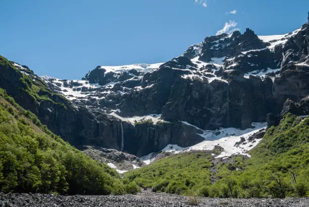 Ventisquero Negro glacier from Tronador volcano, Argentina