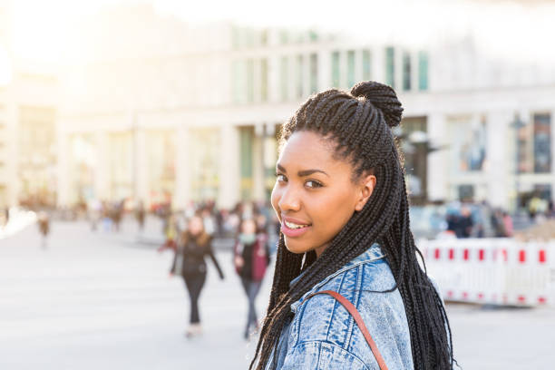 istock Black girl portrait in Berlin 822032936
