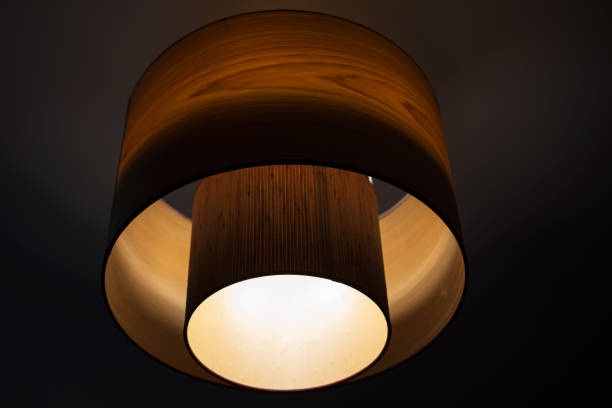 istock Concentric circle chandelier in the night 822040308