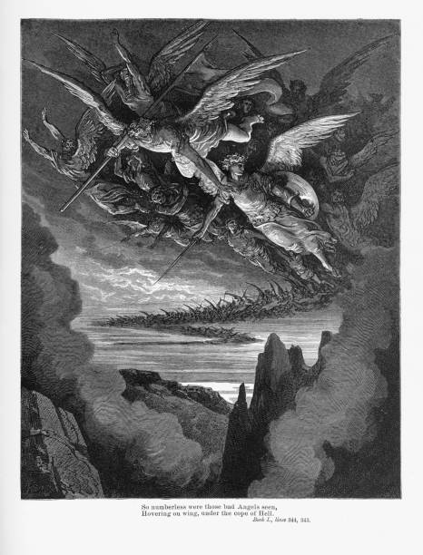 istock So numberless were those had Angels seen Victorian Engraving, 1885 822041020