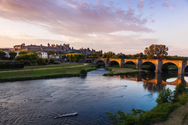 istock The Old Bridge in Carcassonne 822043754