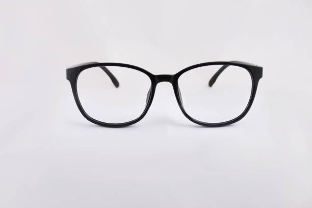 glasses in black stock photo