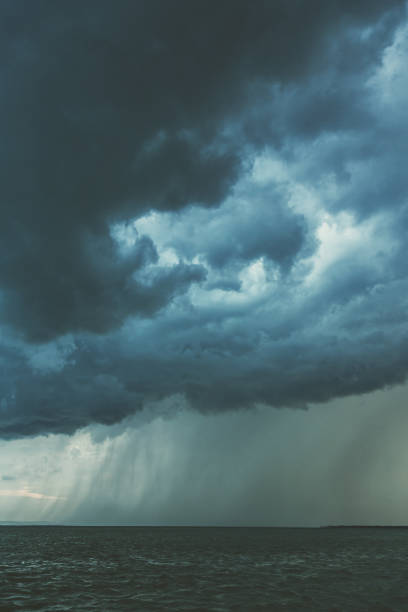 istock Big powerful storm clouds over the lake Balaton in Hungary 822053654